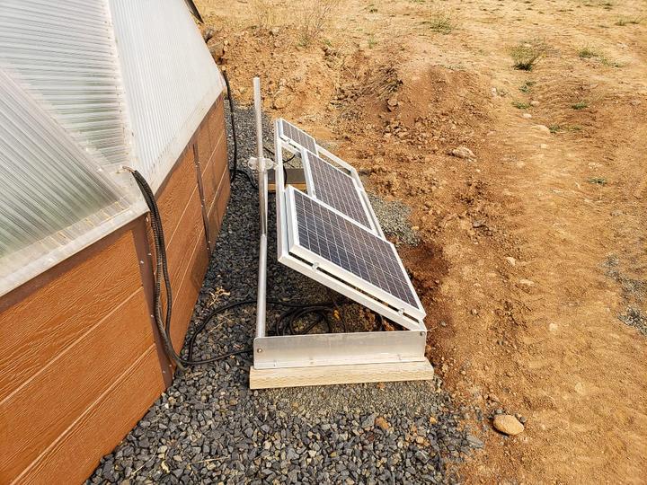 solar panel set up