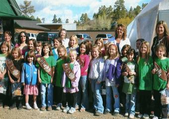 Girl Scout Troops Build Greenhouse image