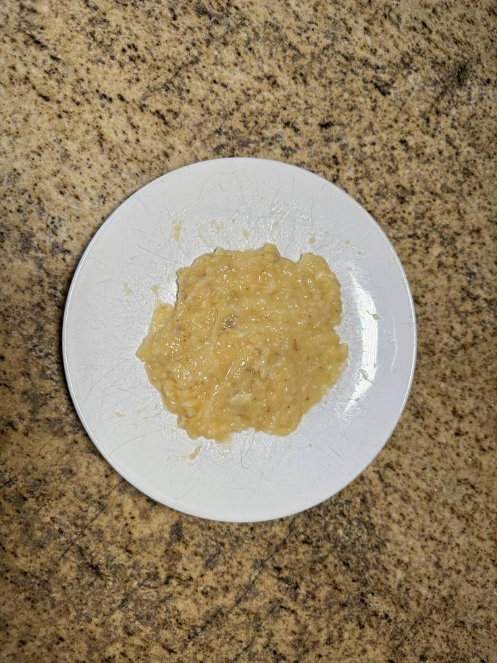 mashed up banana for egg substitute