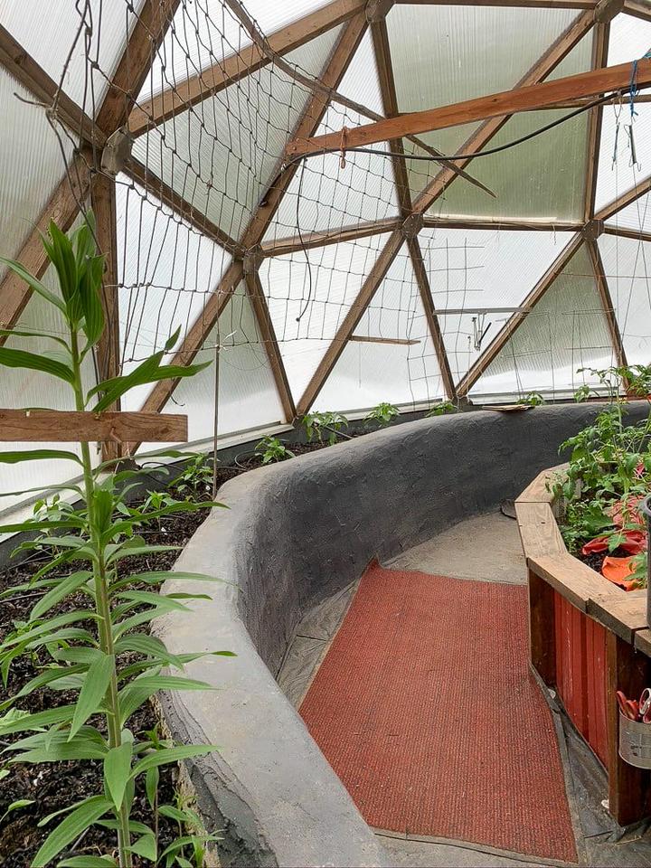 Raised beds finished concrete