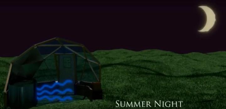 pond releasing cool air overnight during the summer