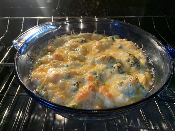 Broccoli Casserole in the oven