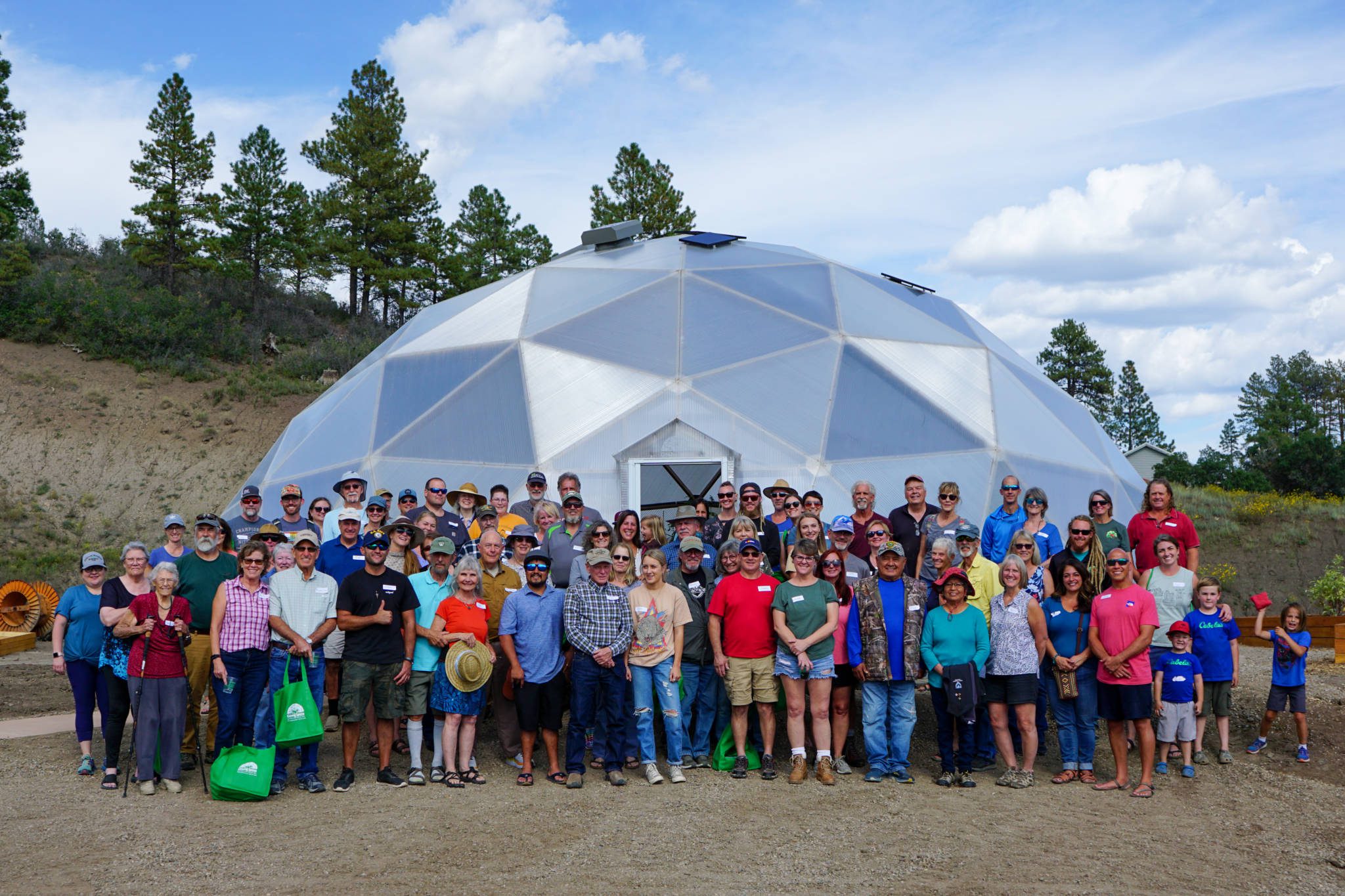 Group photo of customer appreciation event