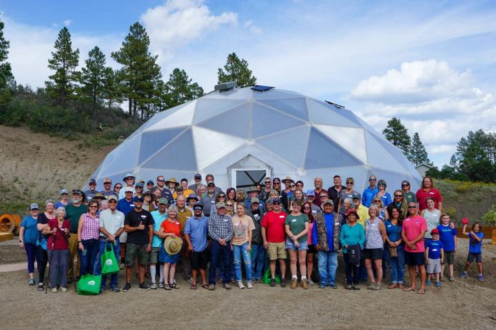Group photo of customer appreciation event