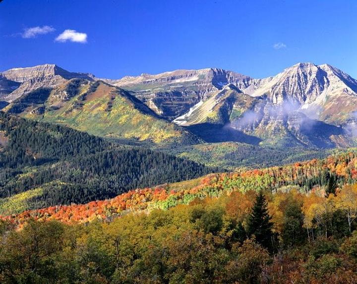 wasatch mountains during autumn