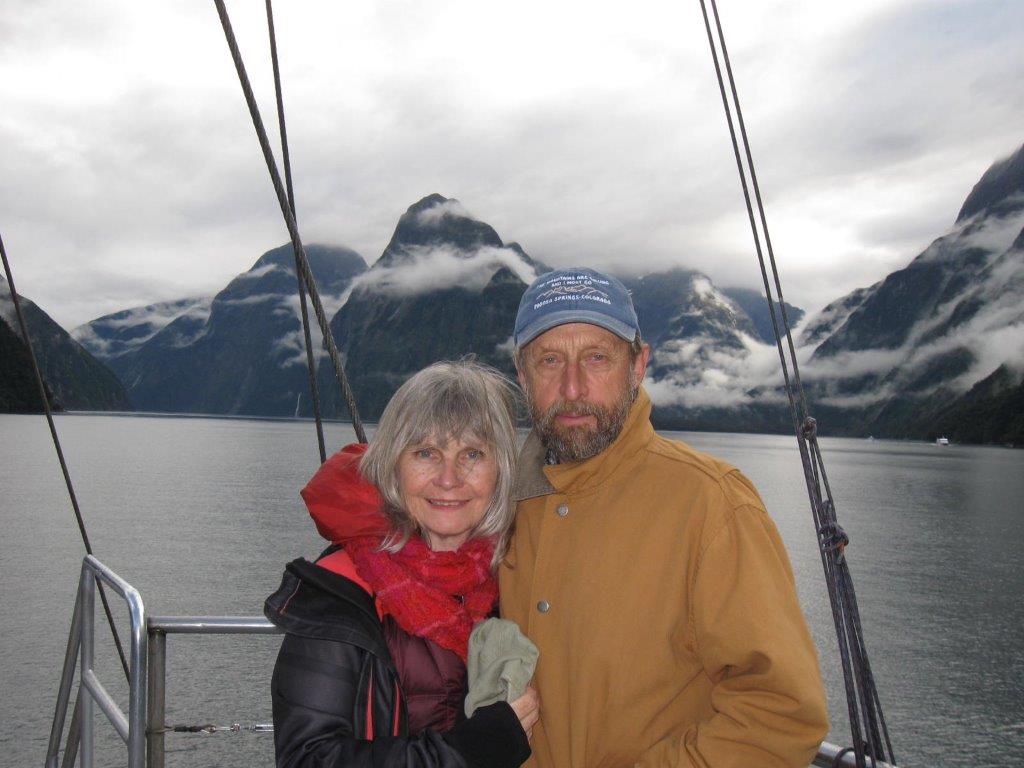 Puja and Udgar Parsons on a Boat