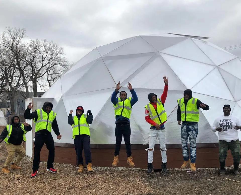 Urban Growers Collective Growing Dome Greenhouse in Chicago