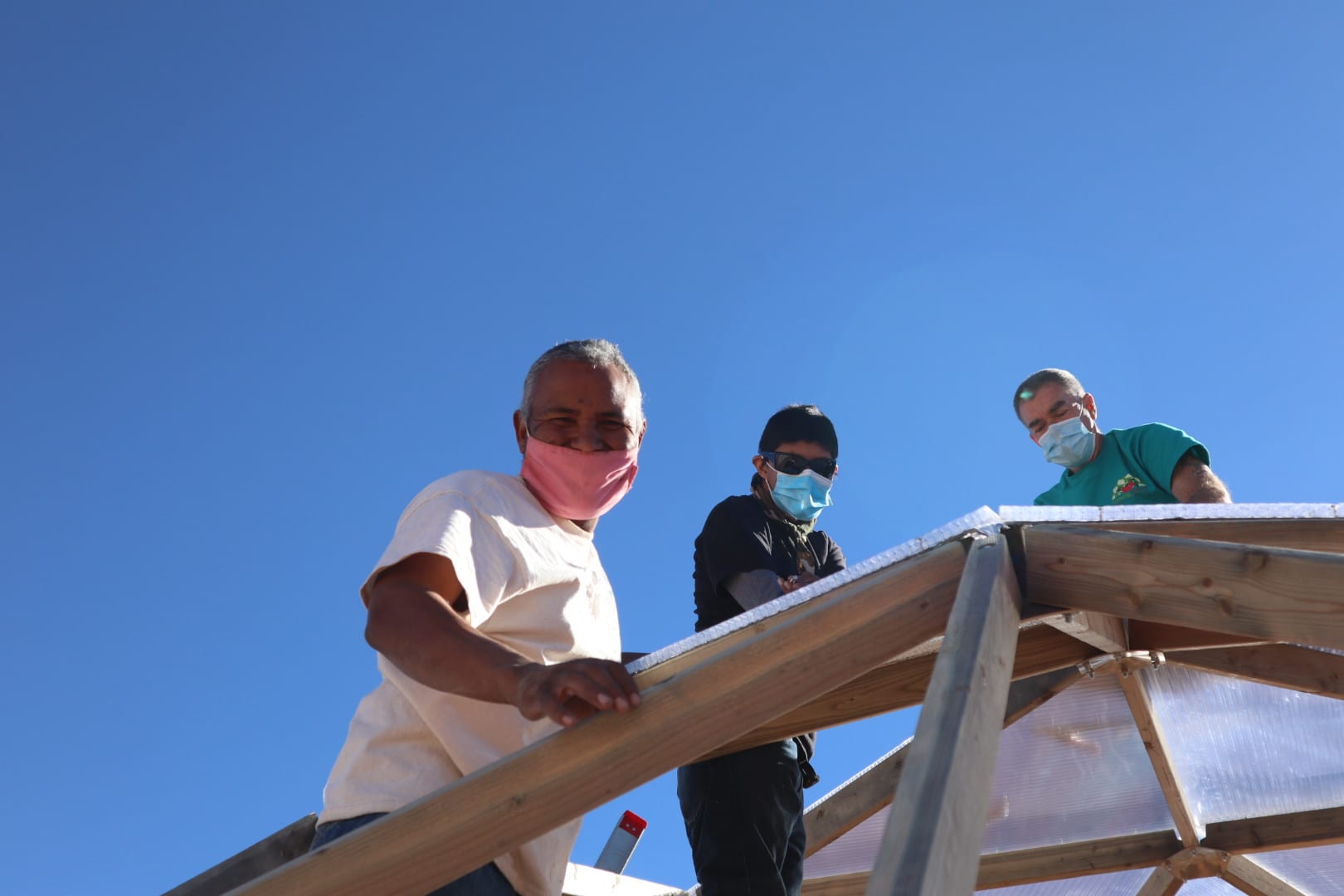 greenhouse construction team