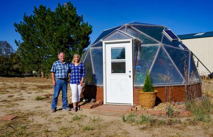 The Swank's Custom Greenhouse Kit in Colorado