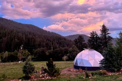 Growing Dome greenhouse in the northeastern Utah mountains