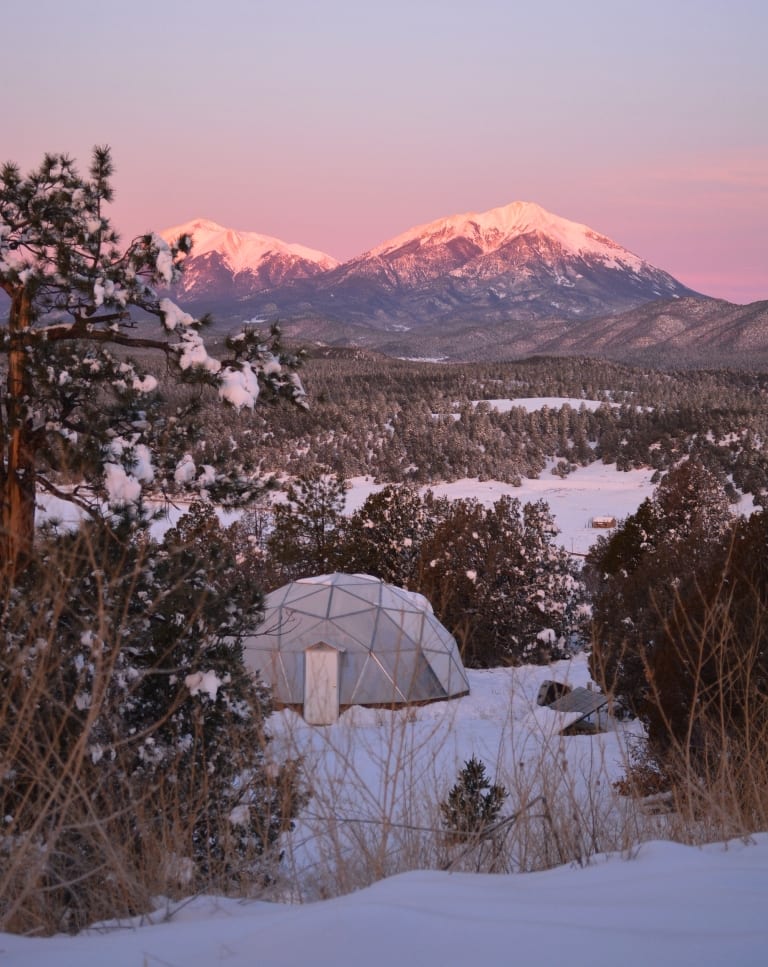 sunrise with Growing Dome