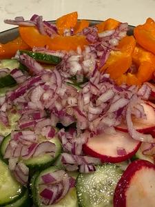 Carpaccio-Style Mediterranean Breakfast Salad