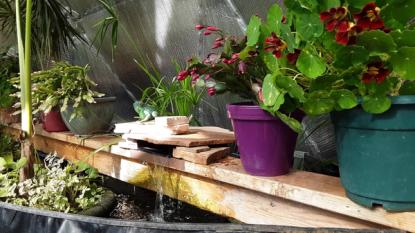solar waterfall spillway