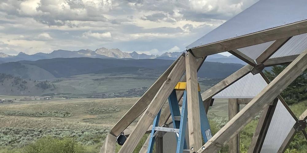 Growing Dome under construction