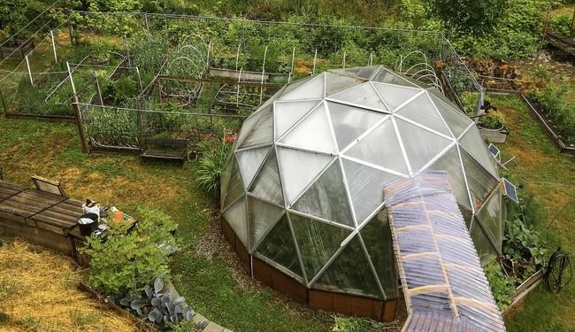 A dome view from the air