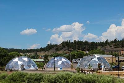 Geothermal Greenhouse Partnership Growing Dome greenhouses