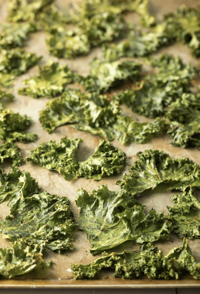 kale chips pre bake