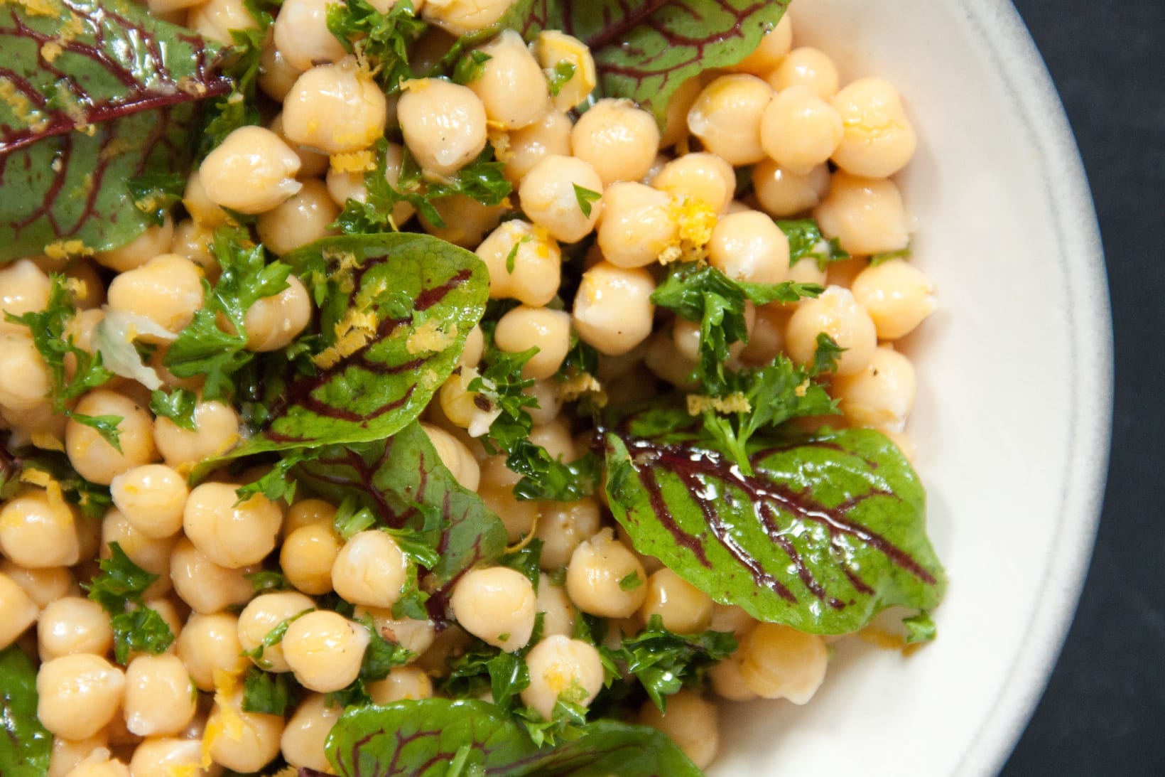 Chickpea-Sorrel-Salad