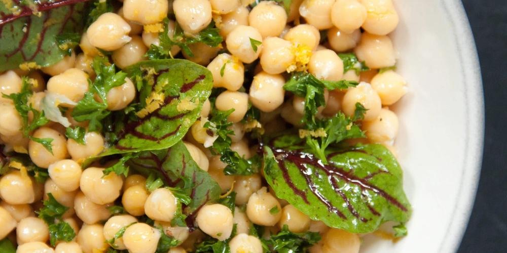 Chickpea-Sorrel-Salad