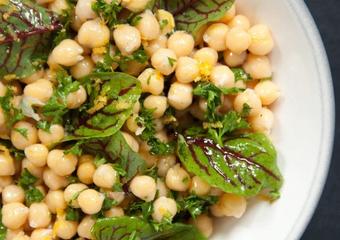 Chickpea-Sorrel-Salad