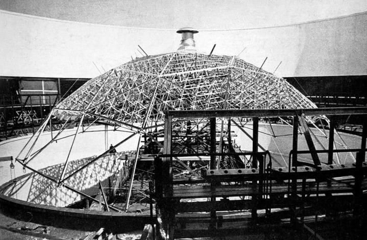 Ford Rotunda geodesic dome structure