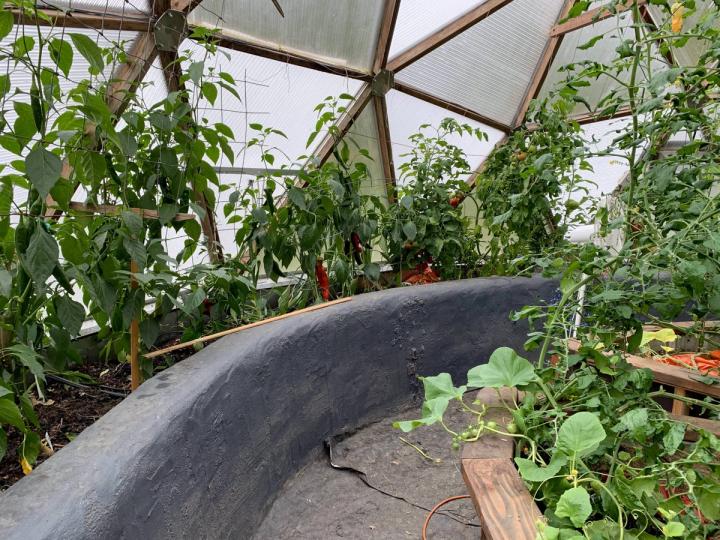 heat sink raised beds painted black