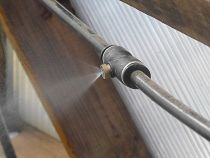 Greenhouse Misting System nozzle in Growing Dome Greenhouse