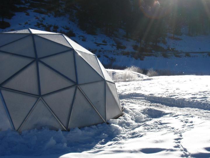 Growing Dome in snow