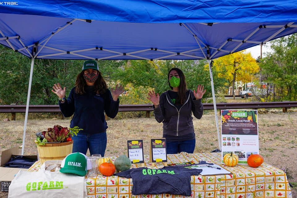 GoFarm booth at Growing Spaces event
