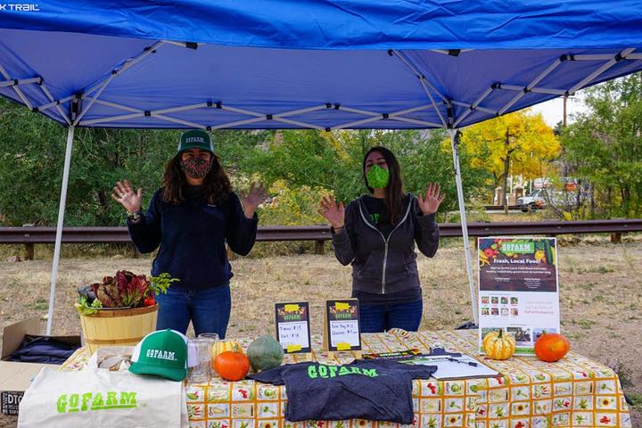 GoFarm booth at Growing Spaces event