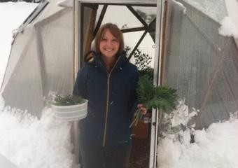 Winter Crops in a Growing Dome Greenhouse