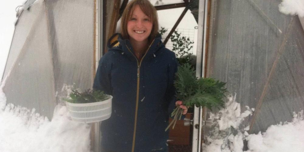 Winter Crops in a Growing Dome Greenhouse image