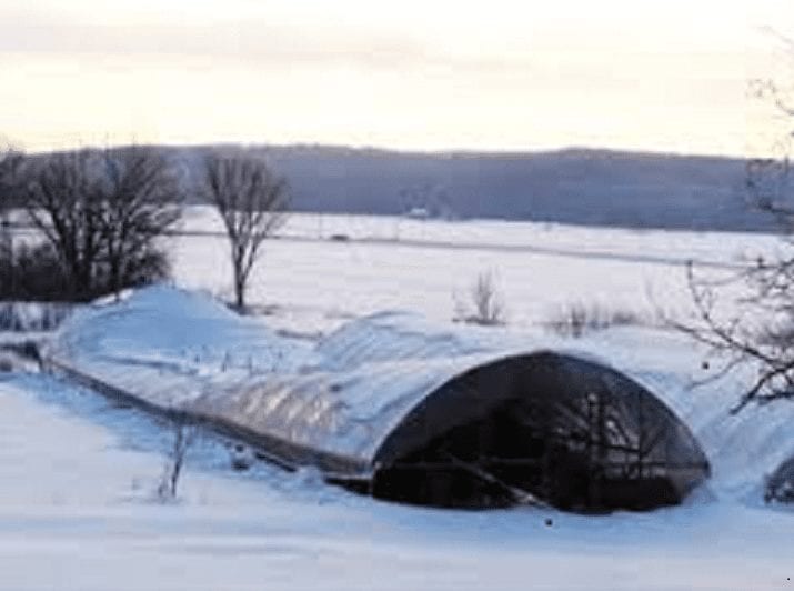 winter gardening hoop house