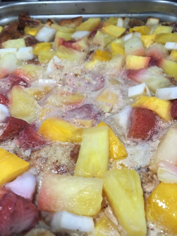 Enjoy Rackels Bread Pudding in the Growing Dome Greenhouse