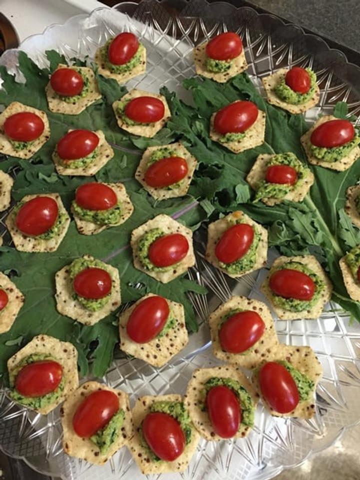 Healthy snacks made with produce grown in school greenhouse