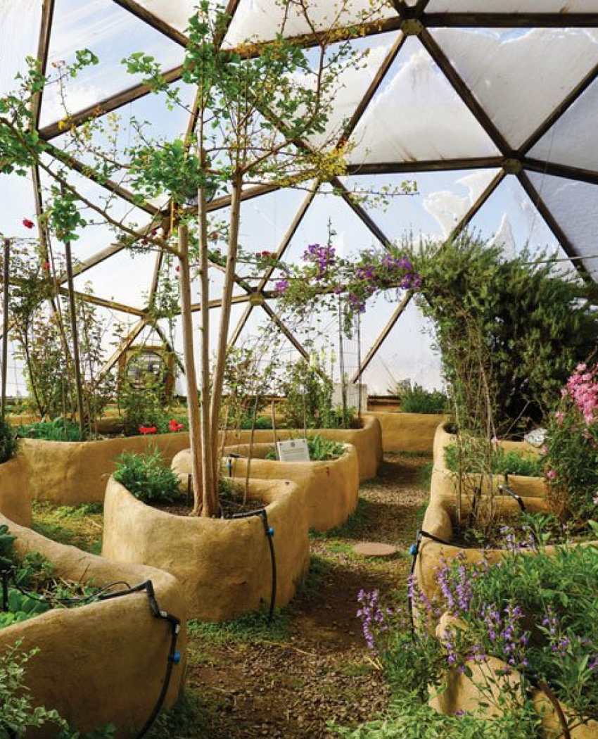 A picture of the inside of a dome