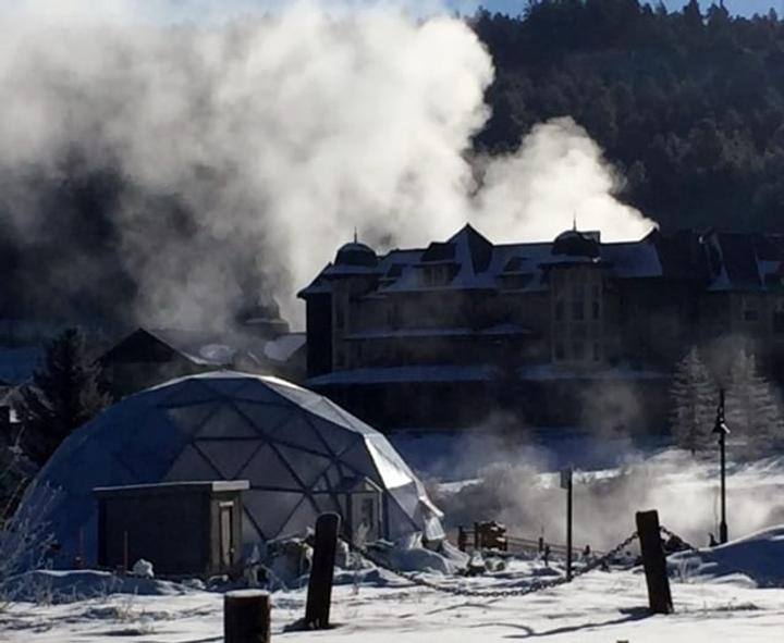 42 foot Growing Dome Geothermal Greenhouse in Pagosa Springs