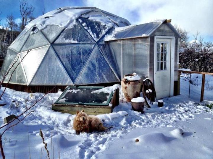 Winter Greenhouse in Telluride Colorado