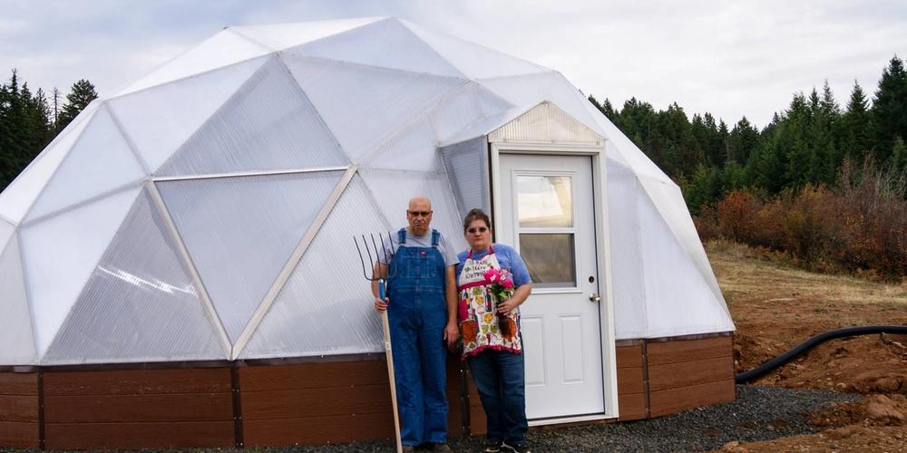 Backyard Greenhouse Dome in Idaho image