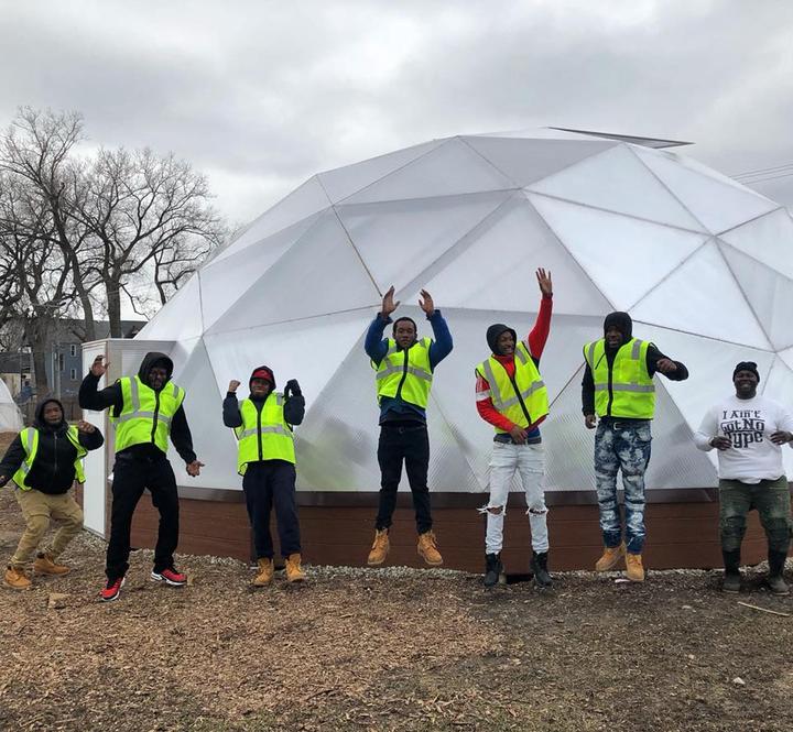 Urban Grower's Collective Growing Dome Greenhouse in Chicago