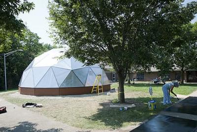 Growing Dome greenhouse at child care center in Ohio