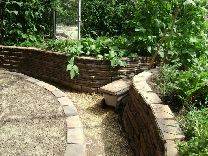 Beautiful planting beds