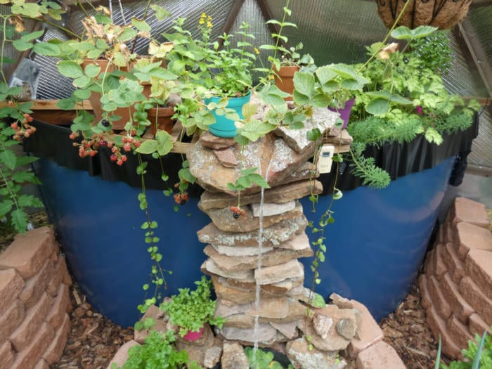 rock water feature