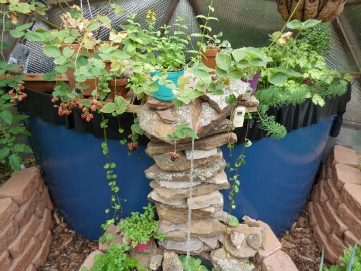 rock water feature