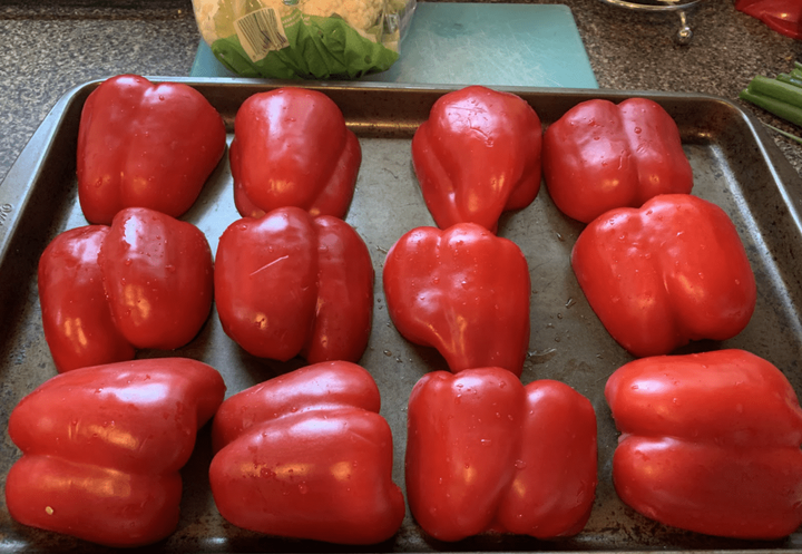 roasting red peppers for cold soup recipe