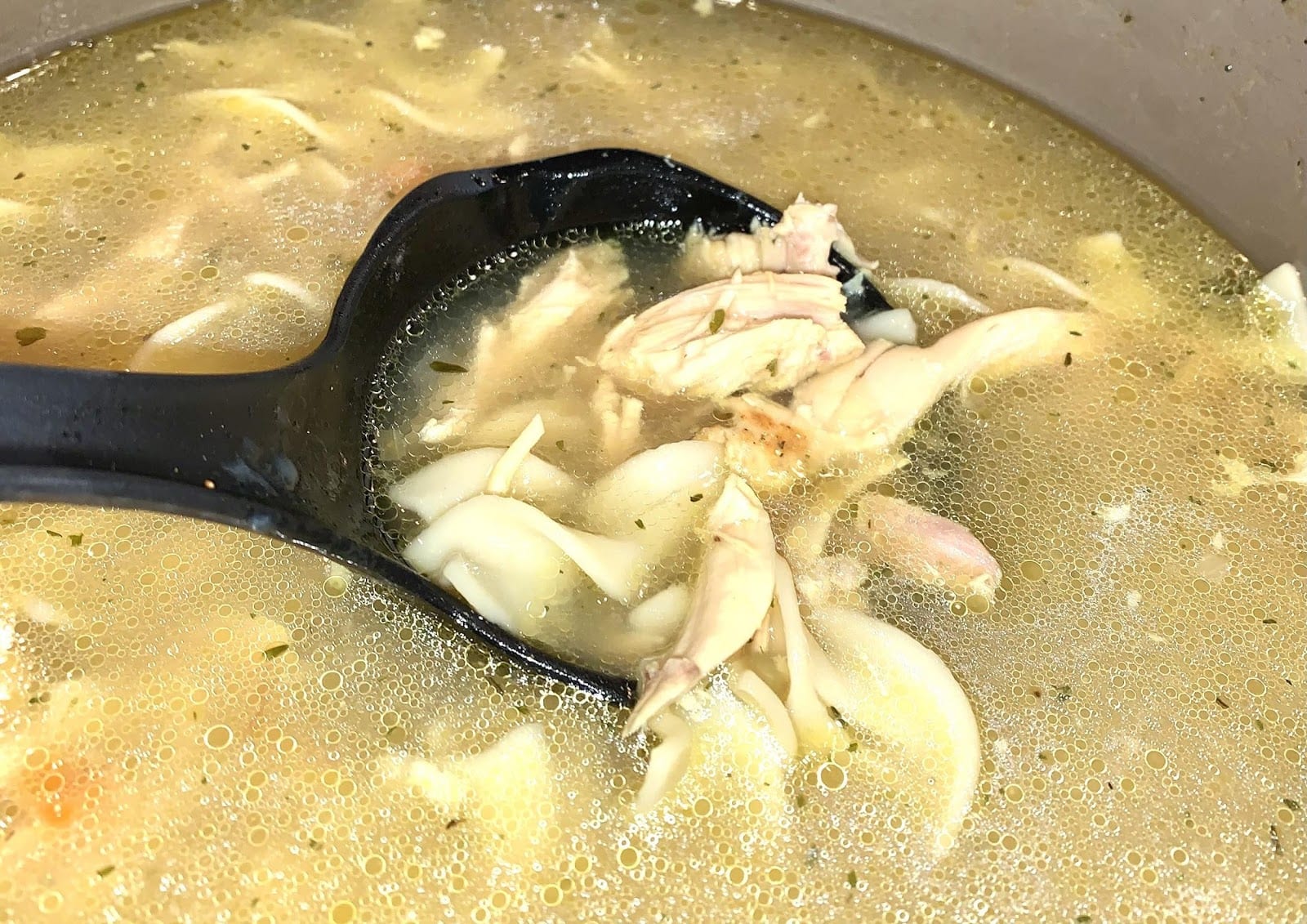 leftover turkey soup made with turkey not chicken
