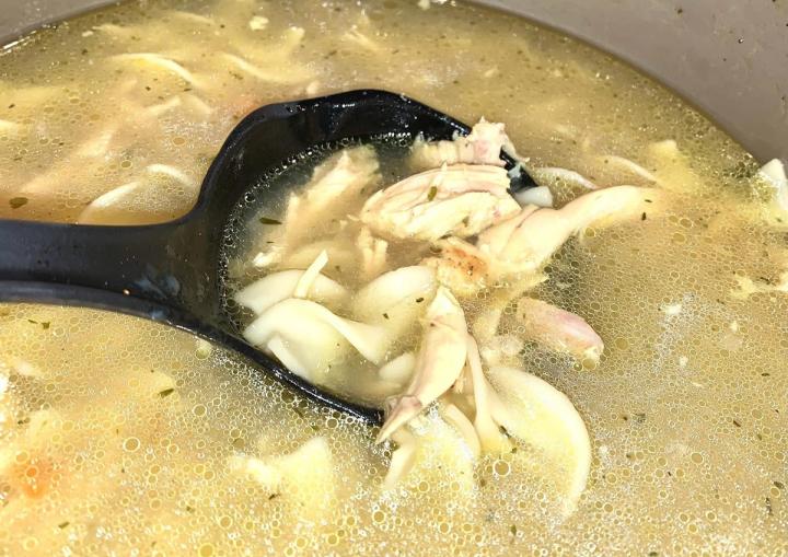 leftover turkey soup made with turkey not chicken