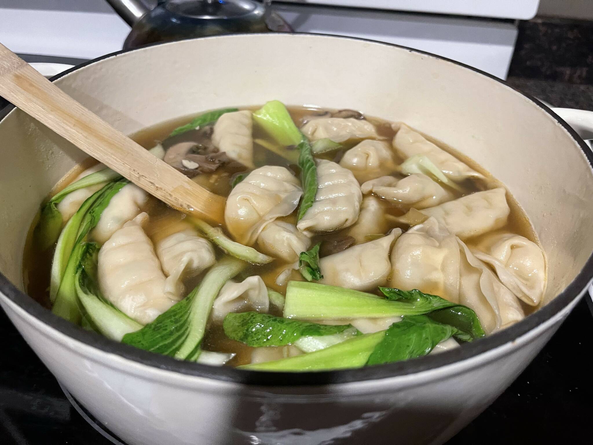 cooking bok choy