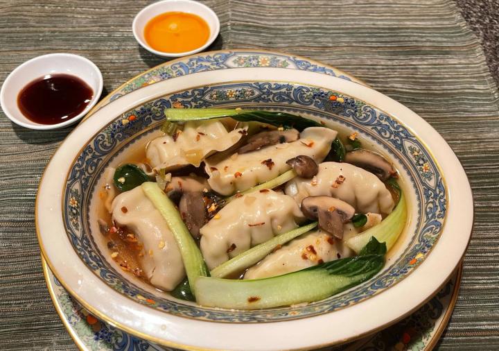 completed bok choy soup