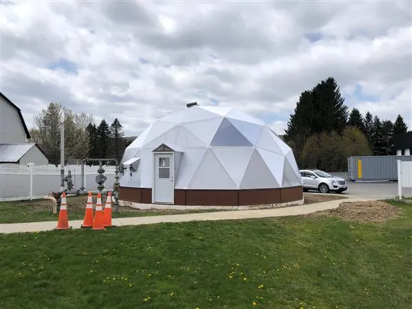 School Growing Dome near Belfast NY